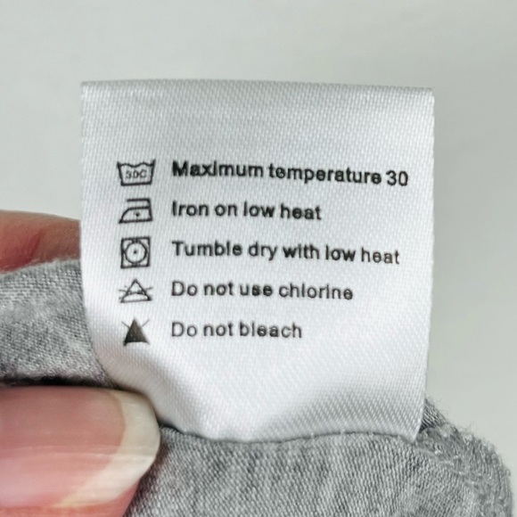 Smallshow modal spandex blend scoop neck heather gray nursing top, size XL. - Picture 8 of 8